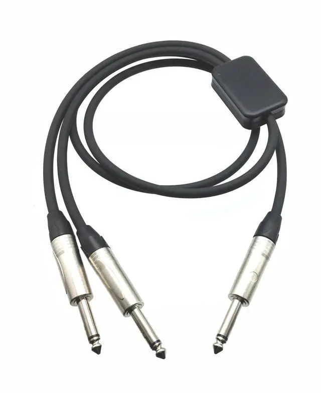 Main image of PRO Series Y Cable - 1/4" TS Male to Dual 1/4" TS Male