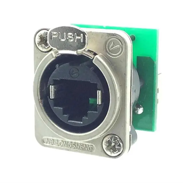 Main image of AMERICAN RECORDER Pass Through Ethercon Style CAT6 D Type Chassis Panel Mount
