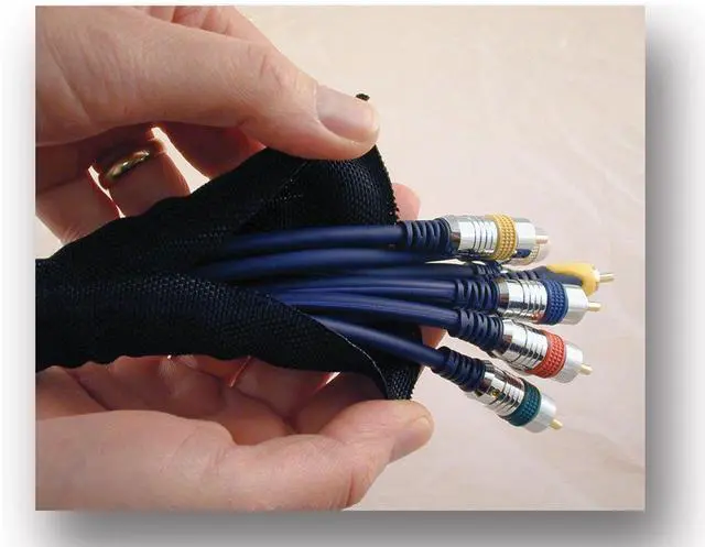Main image of 1/2" SNAKESKIN Wire & Cable Cover - black - 50 feet