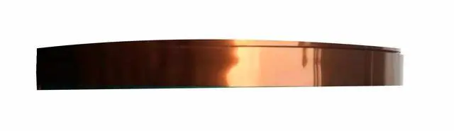 Main image of 1 inch x 82 ft. Transparent Gold Plastic Leader Tape