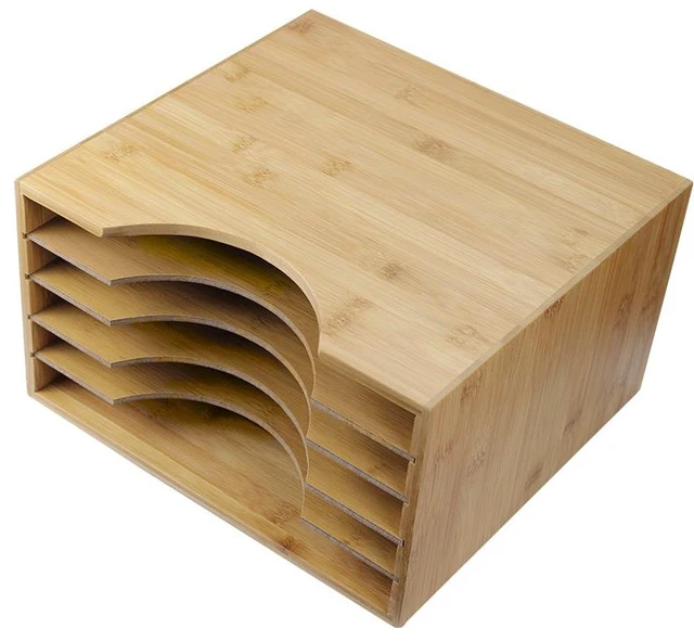 Main image of Natural Bamboo Vinyl LP Record Storage Case