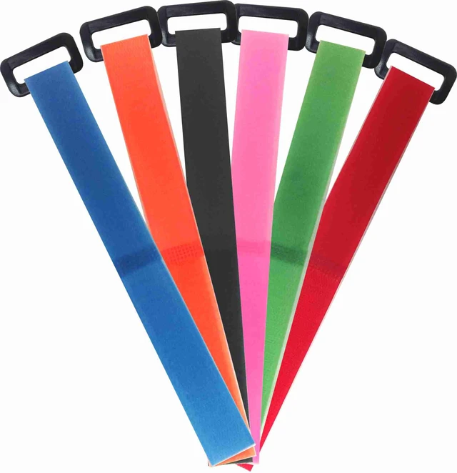 Alt view image 4 of 7 - 12" Cinch Style Reusable Cable Straps - 6 Pack