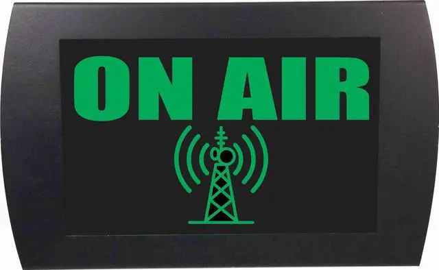 Main image of AMERICAN RECORDER - "ON AIR" LED Lighted Sign green