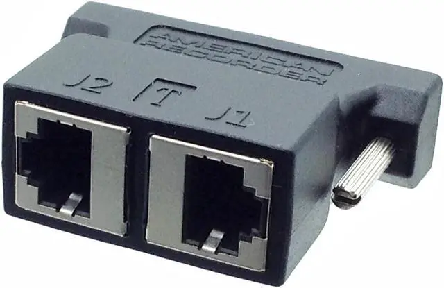 Alt view image 2 of 5 - DB25 to Dual RJ45 Adapter with TASCAM DIGITAL/ANALOG Pinout