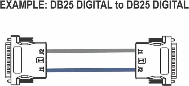 Alt view image 5 of 5 - DB25 to Dual RJ45 Adapter with YAMAHA DIGITAL Pinout