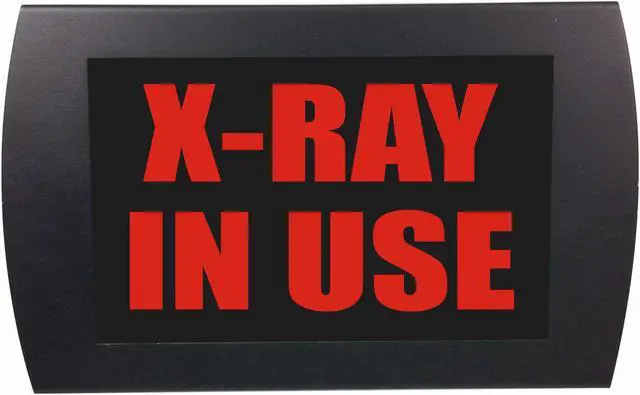 Main image of X-RAY IN USE -  LED Lighted Sign - Size - 9" (L) x 5.5" (H) x 1.5(D)