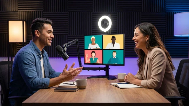 Alt view image 7 of 7 - ALLCAST - Live Streaming Complete Setup Kit - Streaming on Twitch, YouTube, TikTok - Video Conference, Webinar and Podcast System. Single or Dual monitor stand with built in HD Camera, Ring Light, Mic