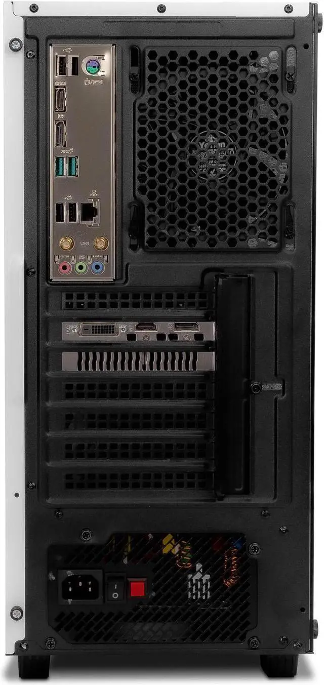 Alt view image 5 of 7 - YEYIAN SAI X11 Gaming PC Desktop Computer, INTEL i5-11400F 6-Core 2.6GHz, GeForce GTX 1650 4GB GDDR6, 500GB NVMe SSD, 8GB DDR4 3200MHz, 3 ARGB Fans, Windows 11 Home 64-bit, WiFi 5, BT 5.0, 650W PSU