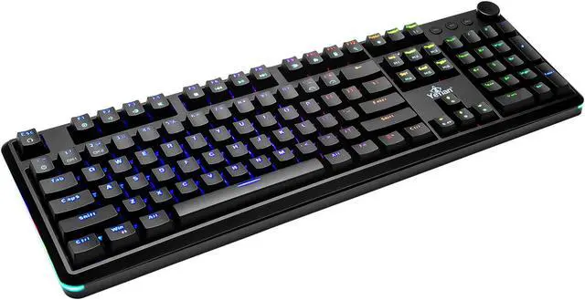 Main image of YEYIAN ASWARD Mechanical Gaming Multimedia Keyboard, 104 RGB LED Backlit 16M Color Keys, OUTEMU Red Hot-Swappable Switches, Cherry MX Equivalent, 18 Modes, 50M Keystrokes, Steel Frame, Braided Cable