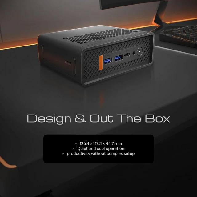 Alt view image 7 of 7 - Qian Atlas 5 Mini PC Intel Core i51235U, 16GB DDR4, 512GB SSD, WiFi 6, Dual HDMI, VESA Mount
