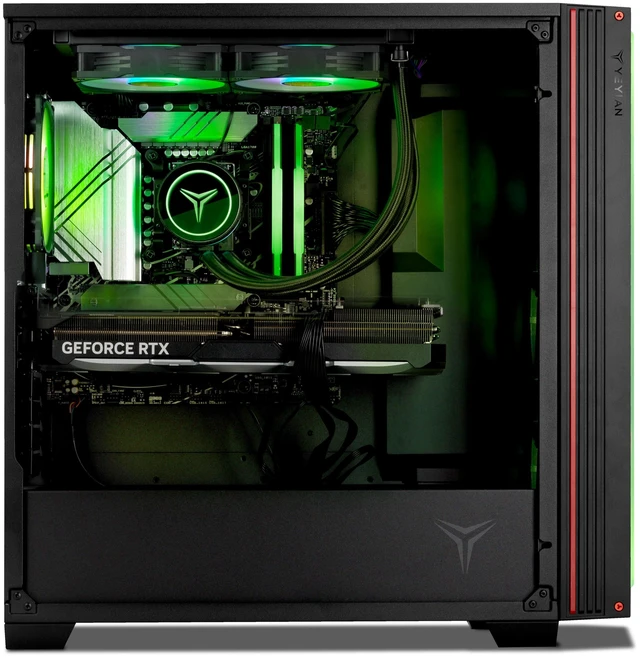 Alt view image 5 of 7 - Yeyian Gaming PC Mirage S 265FC-5701U - Intel Core Ultra 7 - 32GB DDR5 - RTX 5070 - SKU: YPI-MS265FC-5701U