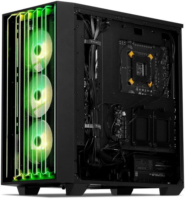 Alt view image 7 of 7 - Yeyian Gaming PC Mirage S 265FC-5701U - Intel Core Ultra 7 - 32GB DDR5 - RTX 5070 - SKU: YPI-MS265FC-5701U