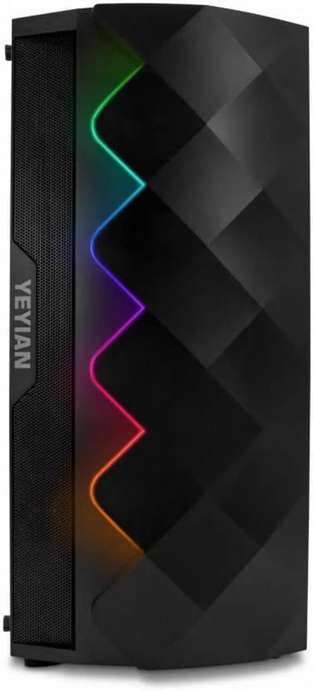 Alt view image 4 of 6 - YEYIAN Shoge Gaming PC Desktop INTEL Core i5 13400F, RTX 4070, 1TB NVMe SSD, 16GB DDR4 3200, 650W Gold PSU, 120mm AIO, AC Wi-Fi, Window 11 64bit- YPI-SH34F0B-4701U