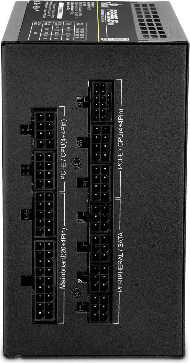 Alt view image 5 of 8 - YEYIAN Gaming Power Supply PCIE 5.0 Pegasus 1000W 80+ Platinum Certified YFP-1K031-01, 4080 4090 ATX 3.0 Compatible - Nichicon High Quality Japanese capacitor - Low Noise
