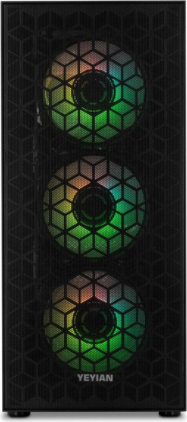 Alt view image 3 of 6 - YEYIAN YUMI Gaming PC Desktop INTEL Core i5 12400F, NVIDIA RTX 3060TI, 1TB NVMe SSD, 16GB DDR4 3200, 650W 80+ Gold PSU, 3+1 ARGB Fans, AC Wi-Fi, Window 11 64bit -YPI-YU24F0B-36T1U