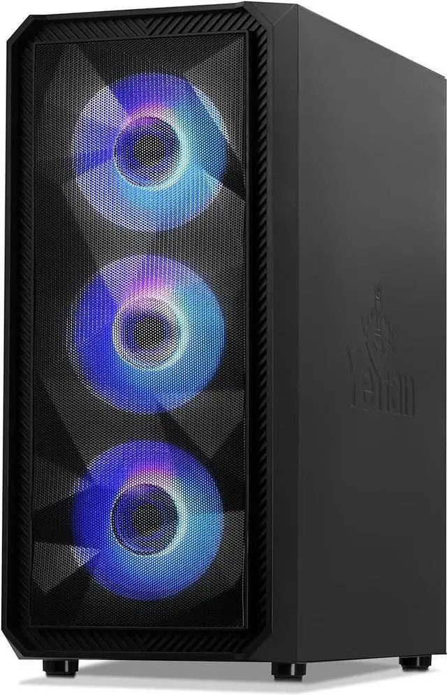 Alt view image 2 of 7 - YEYIAN TANTO Gaming PC AMD Ryzen 5 7500F, RTX 4060 Ti, 1TB NVMe SSD, 16GB DDR5 5600, 650 Gold PSU, AC Wi-Fi, Window 11 64bit- YPA-TA750FB-46T1U