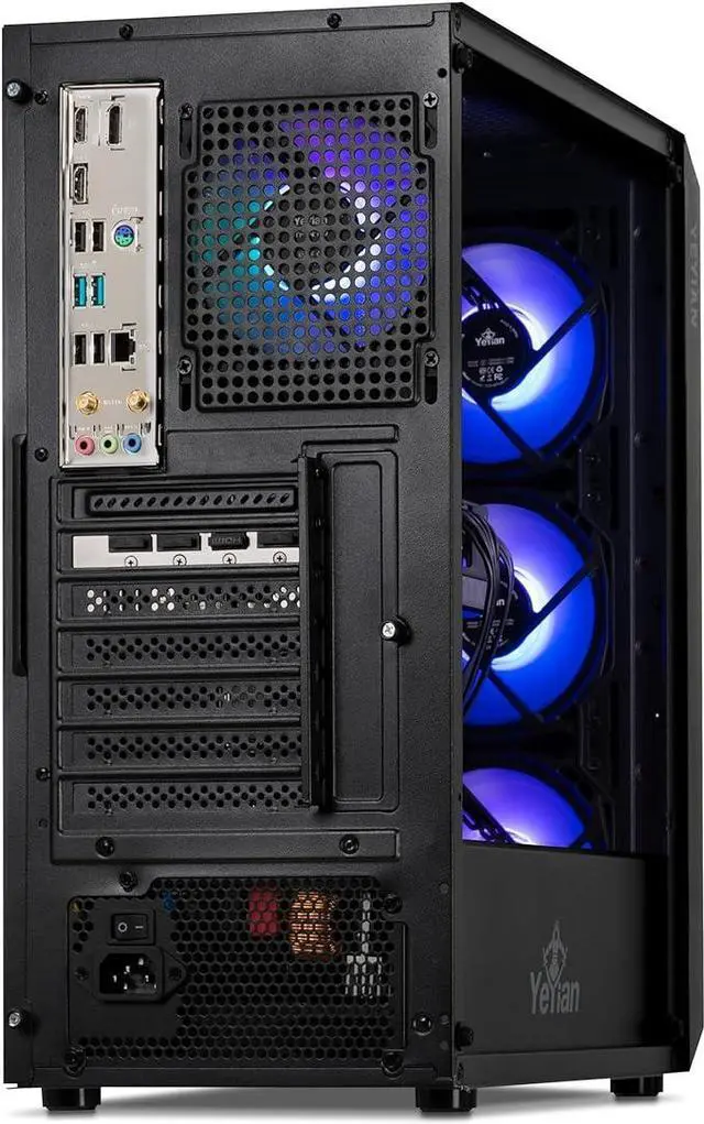 Alt view image 4 of 7 - YEYIAN TANTO Gaming PC AMD Ryzen 5 7500F, RTX 4060 Ti, 1TB NVMe SSD, 16GB DDR5 5600, 650 Gold PSU, AC Wi-Fi, Window 11 64bit- YPA-TA750FB-46T1U