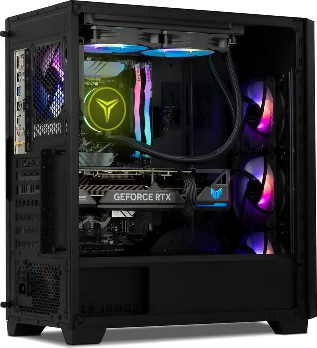 Alt view image 5 of 7 - YEYIAN Gaming Desktop PC Phoenix - Glass INTEL Core i7 13700F RTX 4070 SUPER- AI Accelerated Performance 1TB SSD 16GB DDR5 240mm AIO 650W Gold PSU, AC Wi-FI, Windows 11 64bit- YPI-PG37F0B-47S1U
