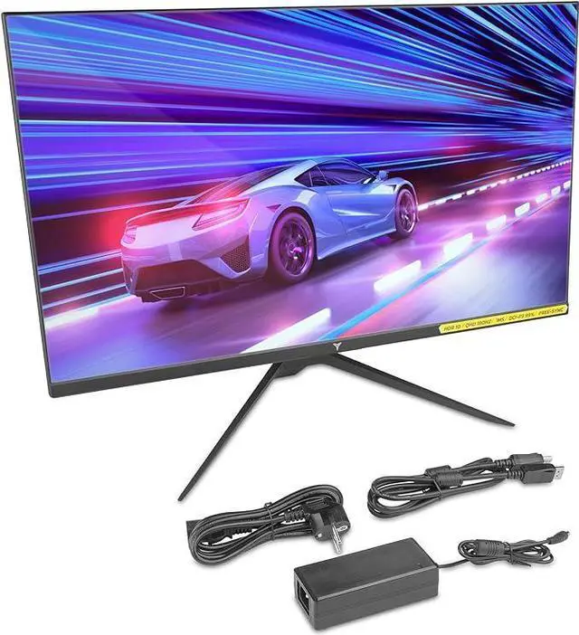 Alt view image 3 of 7 - YEYIAN 27 inch Frameless IPS Computer Gaming Monitor,2560×1440P QHD,180Hz Refresh,1ms Response Time,120% sRGB,178° Viewing Angle,Tilted,HDMI&Type A Input, FreeSync Support,G-sync and VESA Compatible