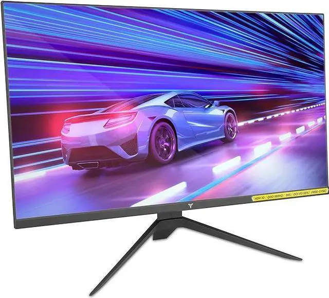 Alt view image 6 of 7 - YEYIAN 27 inch Frameless IPS Computer Gaming Monitor,2560×1440P QHD,180Hz Refresh,1ms Response Time,120% sRGB,178° Viewing Angle,Tilted,HDMI&Type A Input, FreeSync Support,G-sync and VESA Compatible