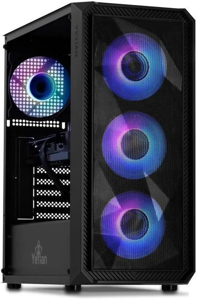 Main image of Yeyian Tanto Gaming PC Desktop INTEL Core i5 12400F, Nvidia RTX 4060, 1TB NVMe SSD, 16GB DDR4 3200, 650W Gold PSU, AC Wi-Fi, Window 11 64bit-YPI-TA24F0B-4601U