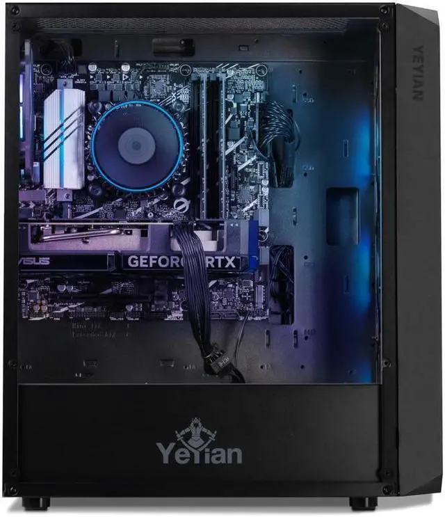 Alt view image 5 of 7 - Yeyian Tanto Gaming PC Desktop INTEL Core i5 12400F, Nvidia RTX 4060,  32GB DDR4 3200, 1TB SSD  650W Gold PSU, AC Wi-Fi, Window 11 64bit-YPI-TA24F0C-4601U