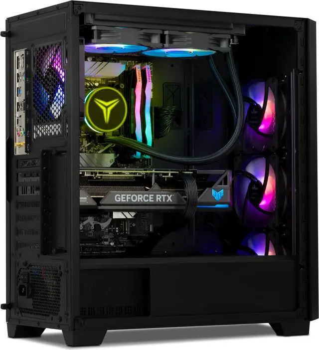 Alt view image 4 of 7 - Yeyian Phoenix Glass Gaming Desktop PC, AMD Ryzen 7 7800X3D, Nvidia GeForce RTX 4070 SUPER, 32GB DDR5 6000MHz RGB, 1TB SSD, Windows 11 Home 64-bit, YPA-PG780DC-47S1U