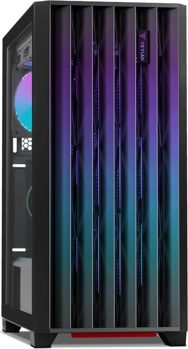 Main image of Yeyian Phoenix Glass Gaming Desktop PC, AMD Ryzen 7 7800X3D, Nvidia GeForce RTX 4070 SUPER, 32GB DDR5 6000MHz RGB, 1TB SSD, Windows 11 Home 64-bit, YPA-PG780DC-47S1U