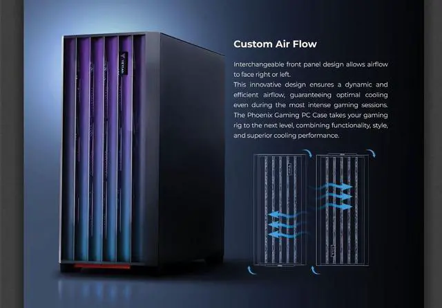 Alt view image 7 of 7 - Yeyian Phoenix Glass Gaming Desktop PC, AMD Ryzen 7 7800X3D, Nvidia GeForce RTX 4070 SUPER, 32GB DDR5 6000MHz RGB, 1TB SSD, Windows 11 Home 64-bit, YPA-PG780DC-47S1U