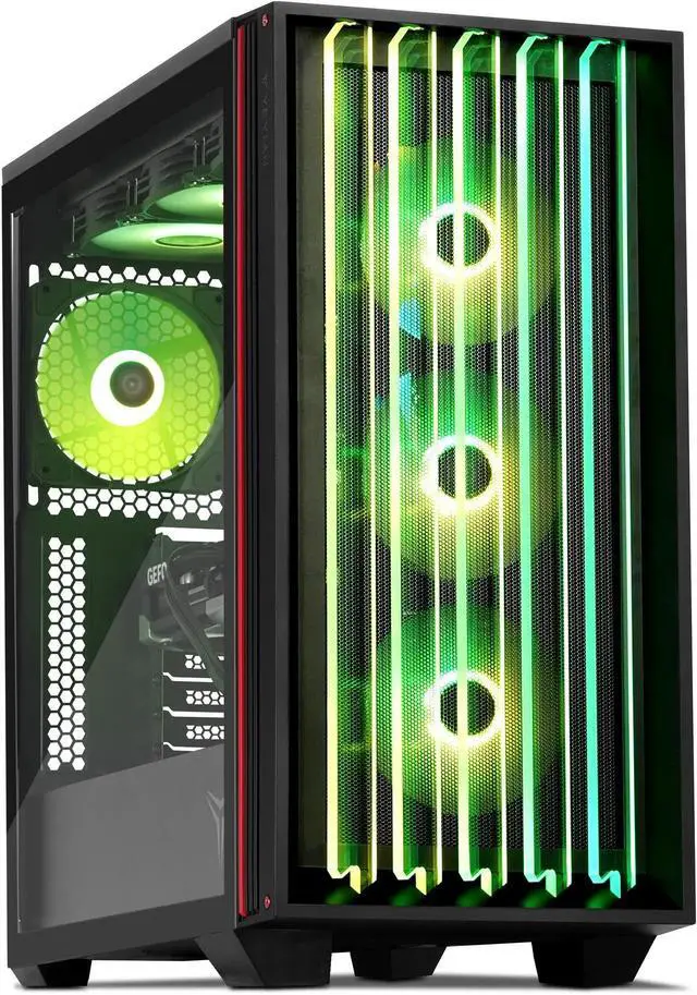 Alt view image 2 of 6 - YEYIAN Gaming PC MIRAGE -S AMD Ryzen 7 7800X3D NVIDIA GeForce RTX 5080 32GB DDR5 6000MHz RGB 2TB SSD NVMe 360mm AIO 1000W Platinum PSU - Windows 11 Home - YPA-MS780DC-5801N