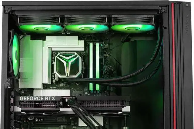 Alt view image 5 of 6 - YEYIAN Gaming PC MIRAGE -S AMD Ryzen 7 7800X3D NVIDIA GeForce RTX 5080 32GB DDR5 6000MHz RGB 2TB SSD NVMe 360mm AIO 1000W Platinum PSU - Windows 11 Home - YPA-MS780DC-5801N
