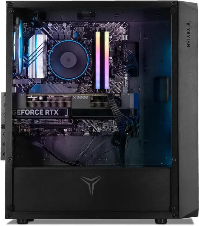 Alt view image 4 of 6 - YEYIAN TANTO Gaming PC INTEL i5 14400F NVIDIA GeForce RTX 5060 Ti DDR5 32GB 6000MHz 1TB SSD 650W PSU Windows 11 Home - YPI-TA44F0C-56T1N