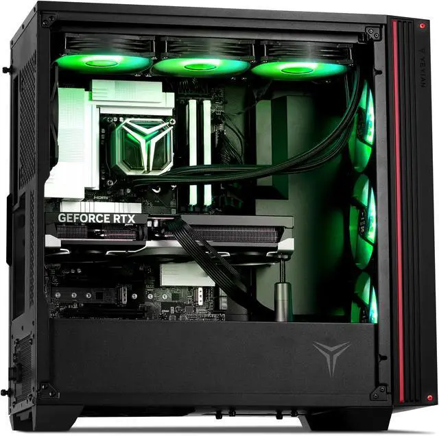 Alt view image 4 of 7 - YEYIAN Gaming PC MIRAGE -S AMD RYZEN 7 7800X3D GeForce RTX 5090 2TB SSD 32GB 6000MHz RGB 360mm AIO 1000W PSU Windows 11 Home - YPA-MS780DC-5901N
