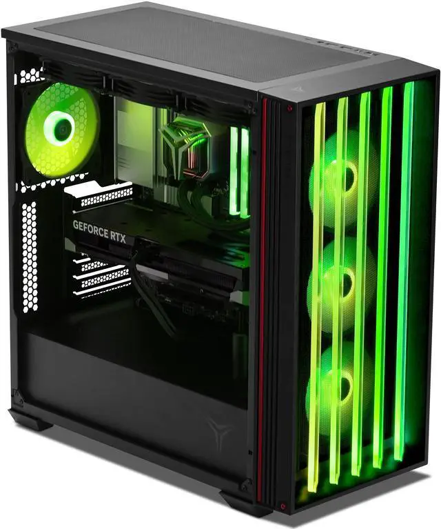 Alt view image 6 of 7 - YEYIAN Gaming PC MIRAGE -S AMD RYZEN 7 7800X3D GeForce RTX 5090 2TB SSD 32GB 6000MHz RGB 360mm AIO 1000W PSU Windows 11 Home - YPA-MS780DC-5901N