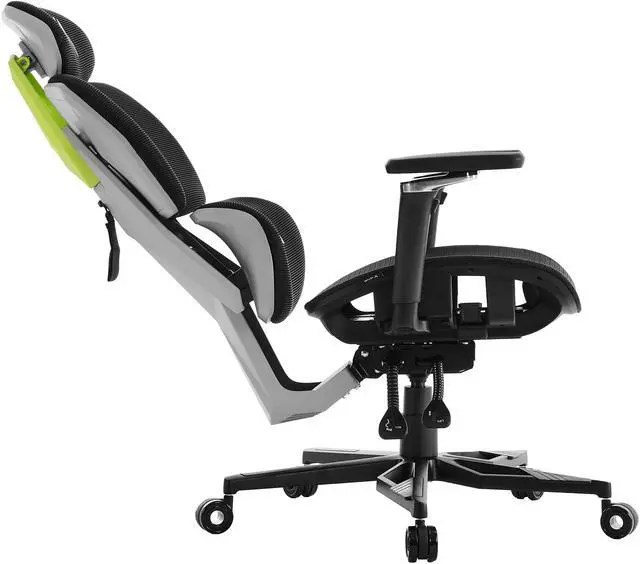 Alt view image 3 of 7 - YEYIAN Ergonomic Gaming Chair. Lumbar Support, Adjustable Seat Height, Adjustable Armrests. YAR-GAOME-M1