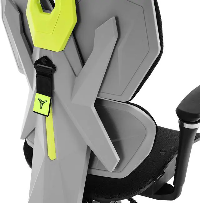 Alt view image 4 of 7 - YEYIAN Ergonomic Gaming Chair. Lumbar Support, Adjustable Seat Height, Adjustable Armrests. YAR-GAOME-M1