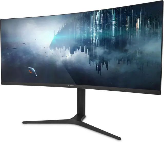 Alt view image 2 of 6 - YEYIAN Gaming Monitor 34". Ultrawide Curved, 180Hz, 1ms, VA, WQHD (3440x1440), FreeSync, HDMI , Display Port, Tilt Adjustable: Model: YMC-FV234-M1