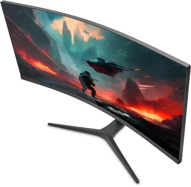 Alt view image 3 of 6 - YEYIAN Gaming Monitor 34". Ultrawide Curved, 180Hz, 1ms, VA, WQHD (3440x1440), FreeSync, HDMI , Display Port, Tilt Adjustable: Model: YMC-FV234-M1