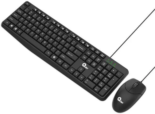 Main image of Qian Wired Keyboard and Mouse Kit. Model: QKX-20603EN