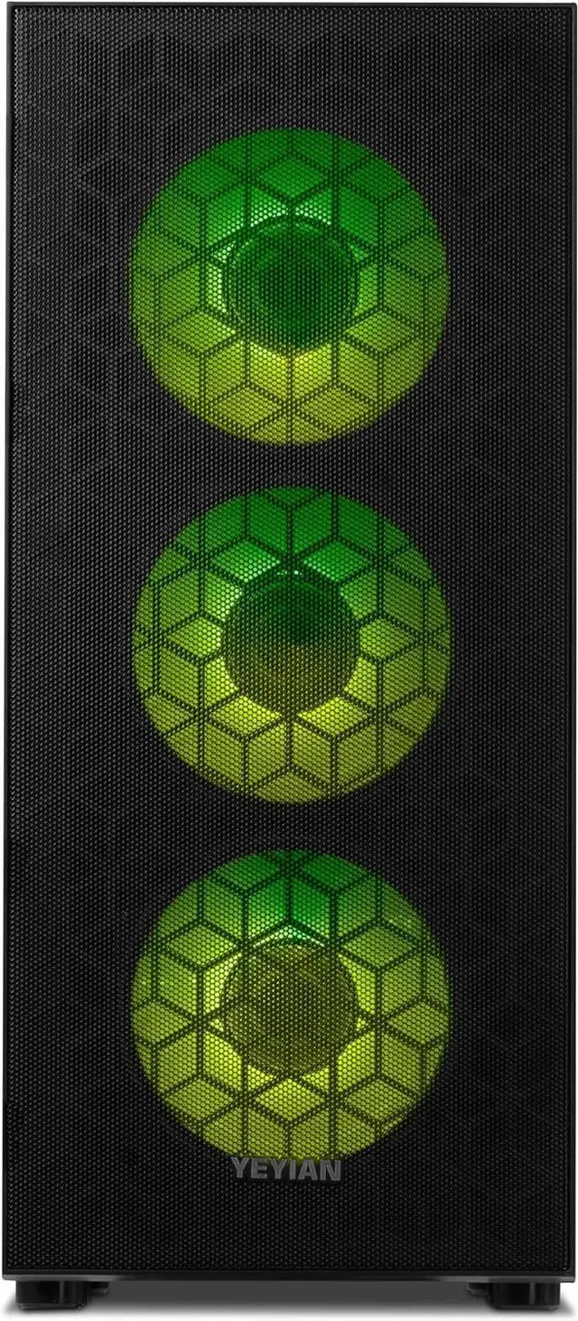 Alt view image 2 of 6 - YEYIAN Gaming PC. Ryzen 5 8400F, RTX 5060 8GB GDDR7, 1 TB NVMe, 16GB DDR5, 650W 80+ Gold, Windows 11 Home. Model YPA-YU84F0B-5601U