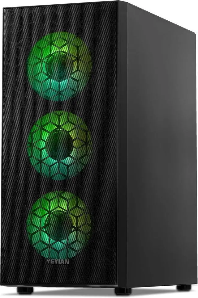 Alt view image 3 of 6 - YEYIAN Gaming PC. Ryzen 5 8400F, RTX 5060 8GB GDDR7, 1 TB NVMe, 16GB DDR5, 650W 80+ Gold, Windows 11 Home. Model YPA-YU84F0B-5601U