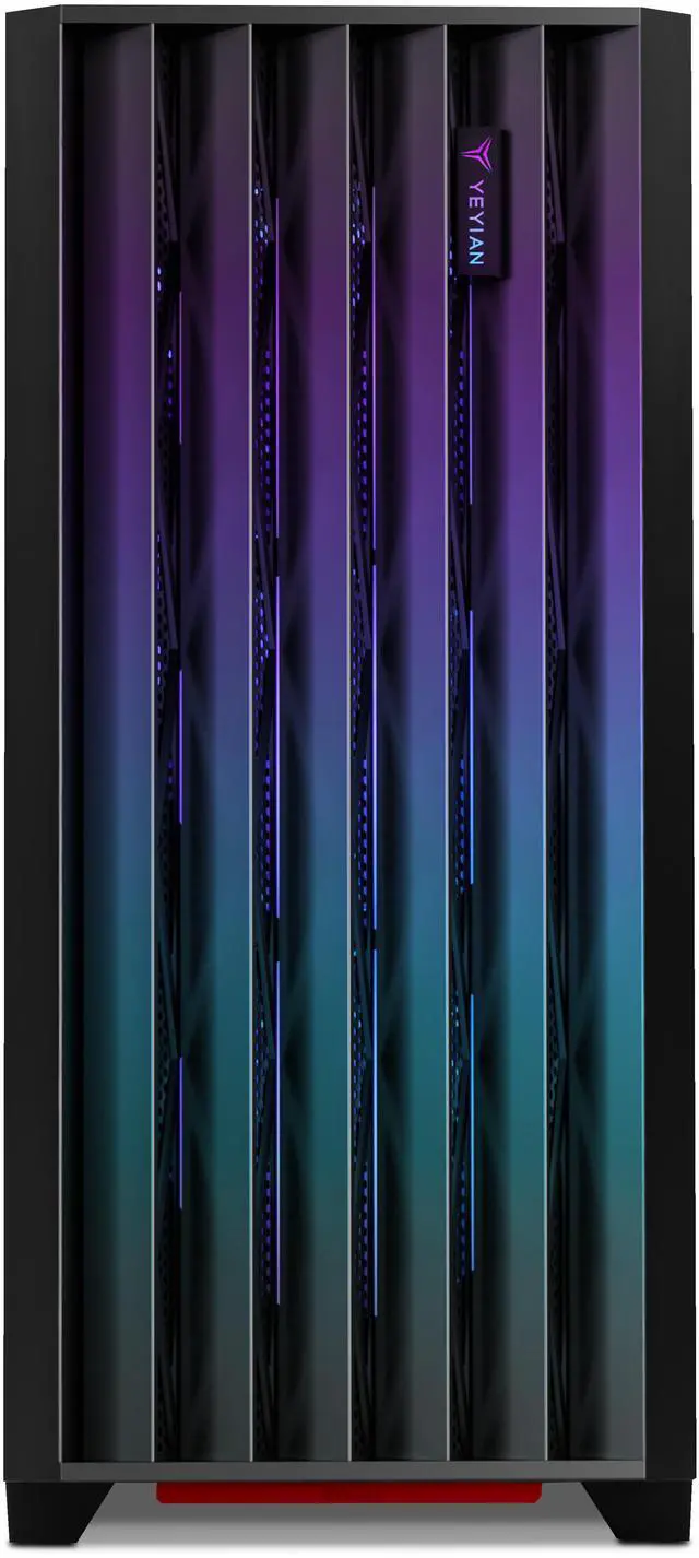 Alt view image 2 of 5 - Yeyian PC Case. ATX Mid Tower, Tempered Glass, 4 ARGB Fans Included. YCM-APPHO-01FA