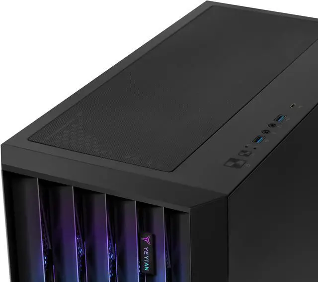 Alt view image 4 of 5 - Yeyian PC Case. ATX Mid Tower, Tempered Glass, 4 ARGB Fans Included. YCM-APPHO-01FA