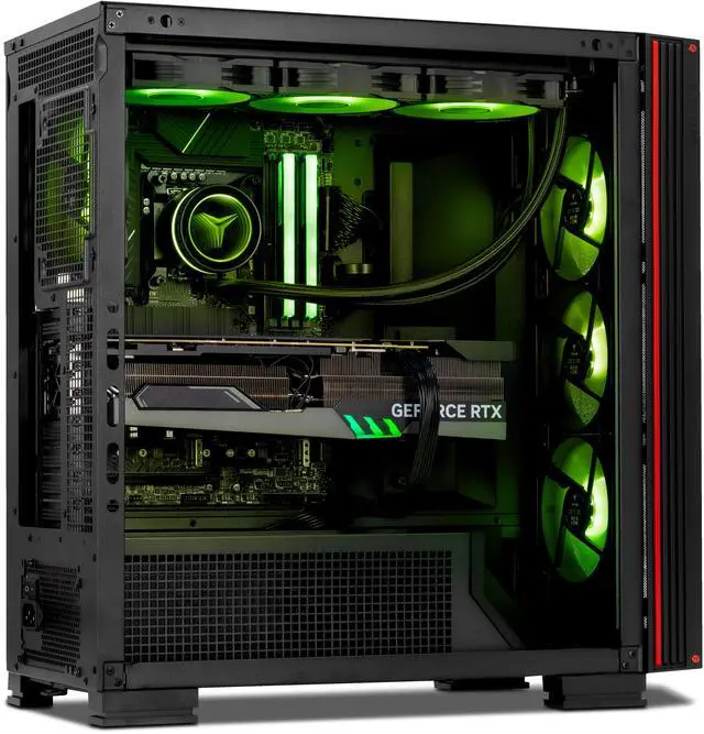 Alt view image 5 of 5 - YEYIAN Gaming PC. AMD Ryzen 7 9800X3D, NVIDIA RTX 5090, 360mm AIO Liquid Cooler 4 TB NVMe, 64GB DDR5, 1000W 80+ PLATINUM, Windows 11 Home. Model YPA-MX980DD-5901U