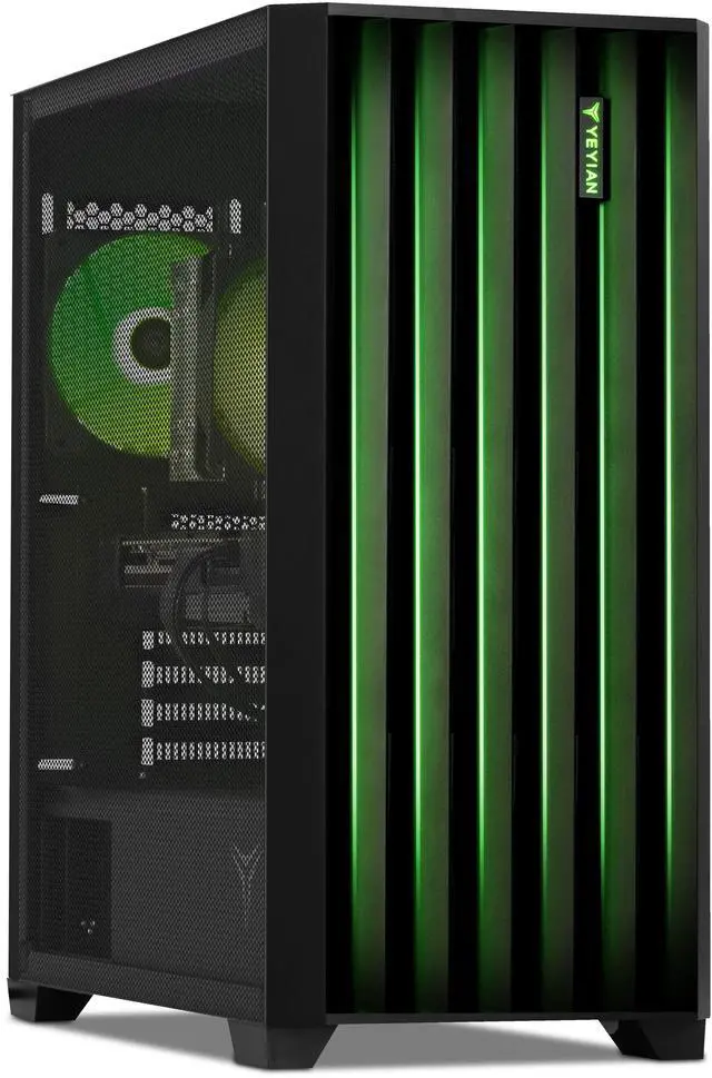 Main image of YEYIAN Gaming PC. AMD Ryzen 7 8700F, NVIDIA RTX 5070, 2TB NVMe, 32GB DDR5, 1000W 80+ GOLD, Windows 11 Home. Model YPA-PM87F0C-5701U
