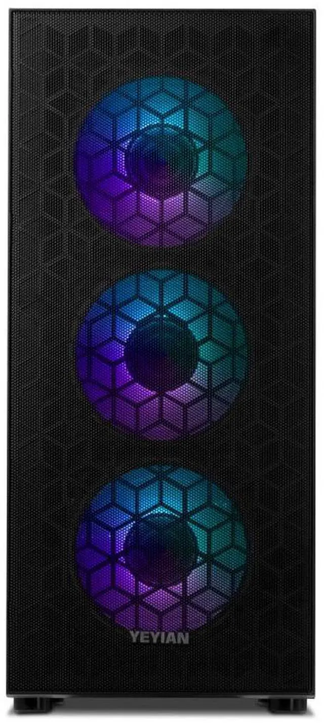 Alt view image 2 of 6 - YEYIAN Gaming PC. AMD Ryzen 5 7600, NVIDIA RTX 4060, 1TB NVMe, 16GB DDR5, 650W 80+ GOLD, Windows 11 Home. Model YPA-YU7600B-4601U