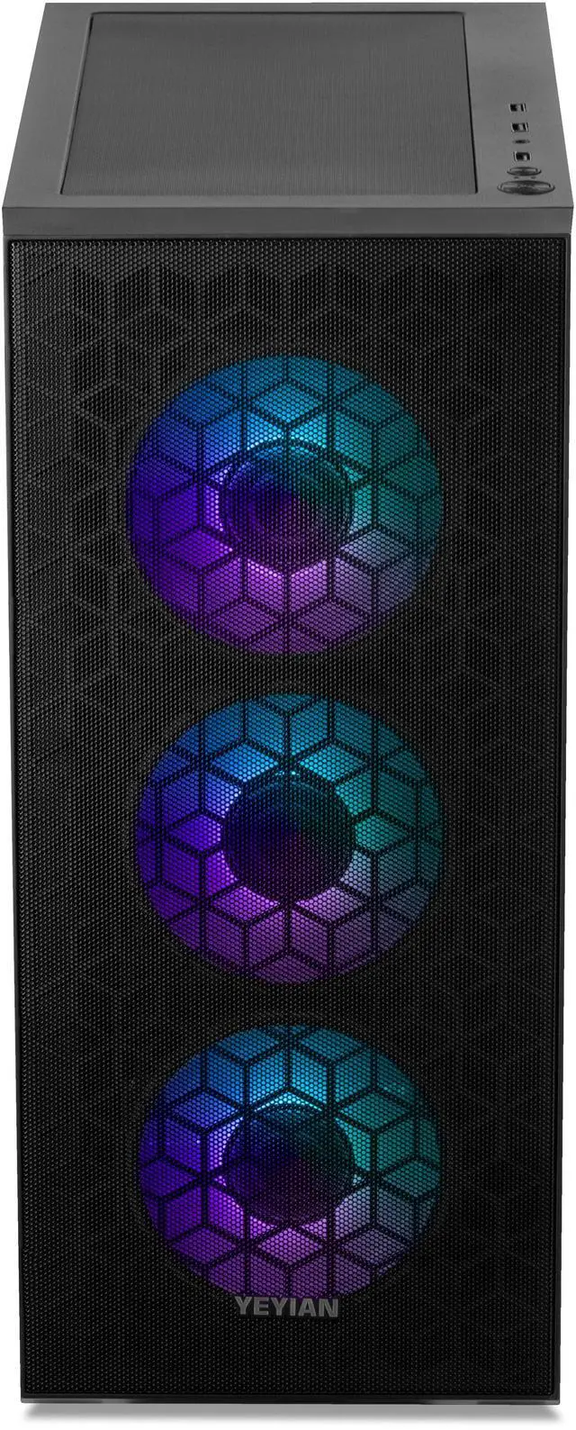 Alt view image 4 of 6 - YEYIAN Gaming PC. AMD Ryzen 5 7600, NVIDIA RTX 4060, 1TB NVMe, 16GB DDR5, 650W 80+ GOLD, Windows 11 Home. Model YPA-YU7600B-4601U