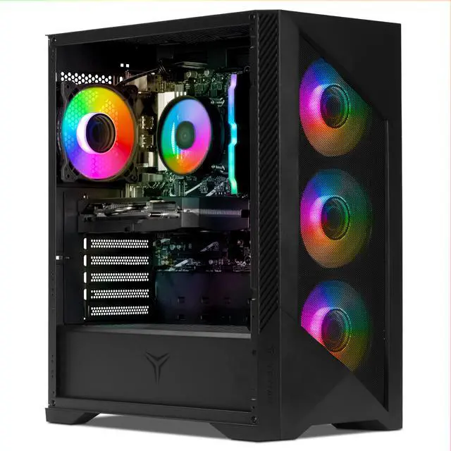 Alt view image 2 of 5 - YEYIAN Gaming PC.Core i5 14400F, RTX 5060 8GB GDDR7, 1TB NVMe, 16GB DDR5, 650W 80+ Gold, Windows 11 Home. Model YPI-ED44F0B-5601U