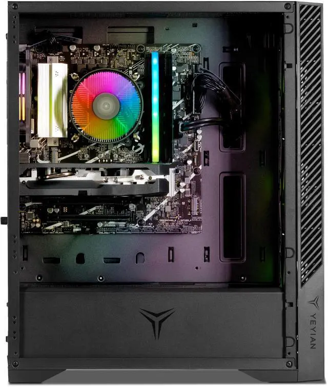 Alt view image 3 of 5 - YEYIAN Gaming PC.Core i5 14400F, RTX 5060 8GB GDDR7, 1TB NVMe, 16GB DDR5, 650W 80+ Gold, Windows 11 Home. Model YPI-ED44F0B-5601U