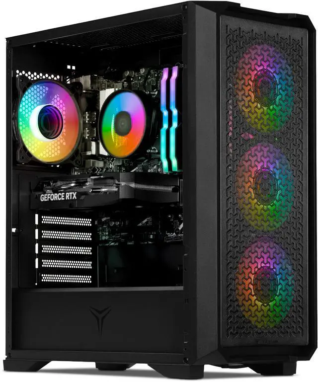 Alt view image 2 of 7 - YEYIAN Gaming PC. Core i5 14400F, RTX 5060 8GB GDDR7, 2TB NVMe, 32GB DDR5, PSU, 650W 80+ Gold. Model YPI-VA44F0C-5603U
